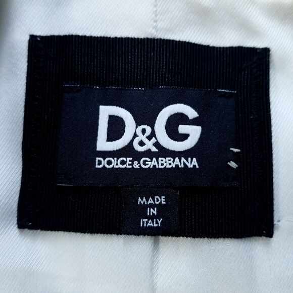 D&G Dolce&Gabbana Blazer Womens 40 Long & Lean Career Classic Jacket In ITALY - Picture 2 of 15